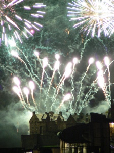 Edinburgh Castle Festival Fireworks